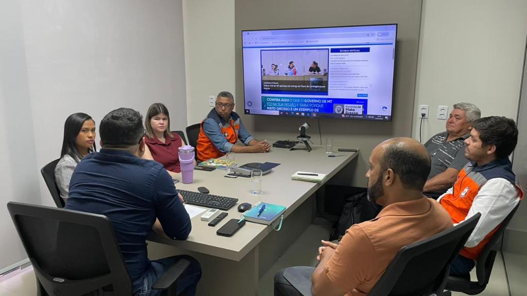 Defesa Civil capacita novos coordenadores municipais para gestão de riscos e desastres - Capacitação reúne gestores que atuam diretamente nos municípios de Novo Mundo, Juína, Santo Antônio do Leste e Rosário Oeste